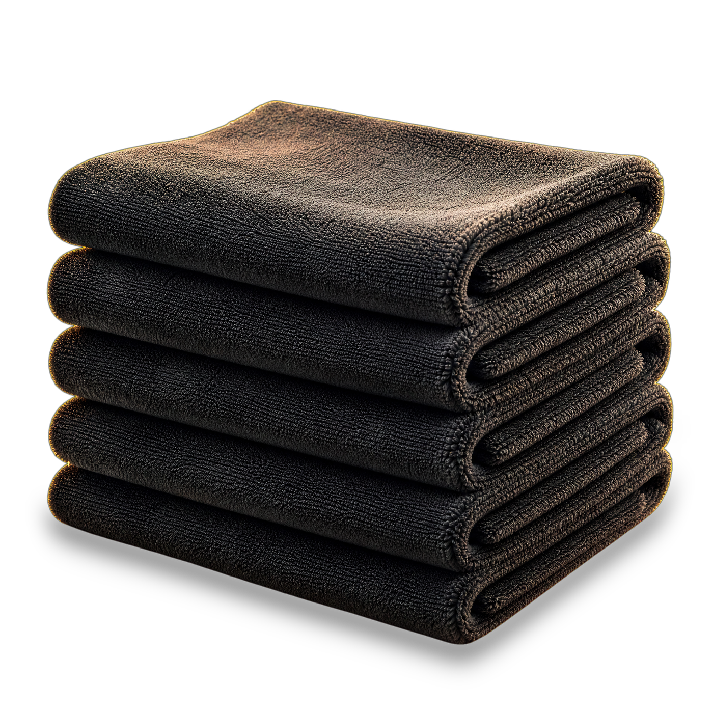 A neat stack of thick folded drying towels